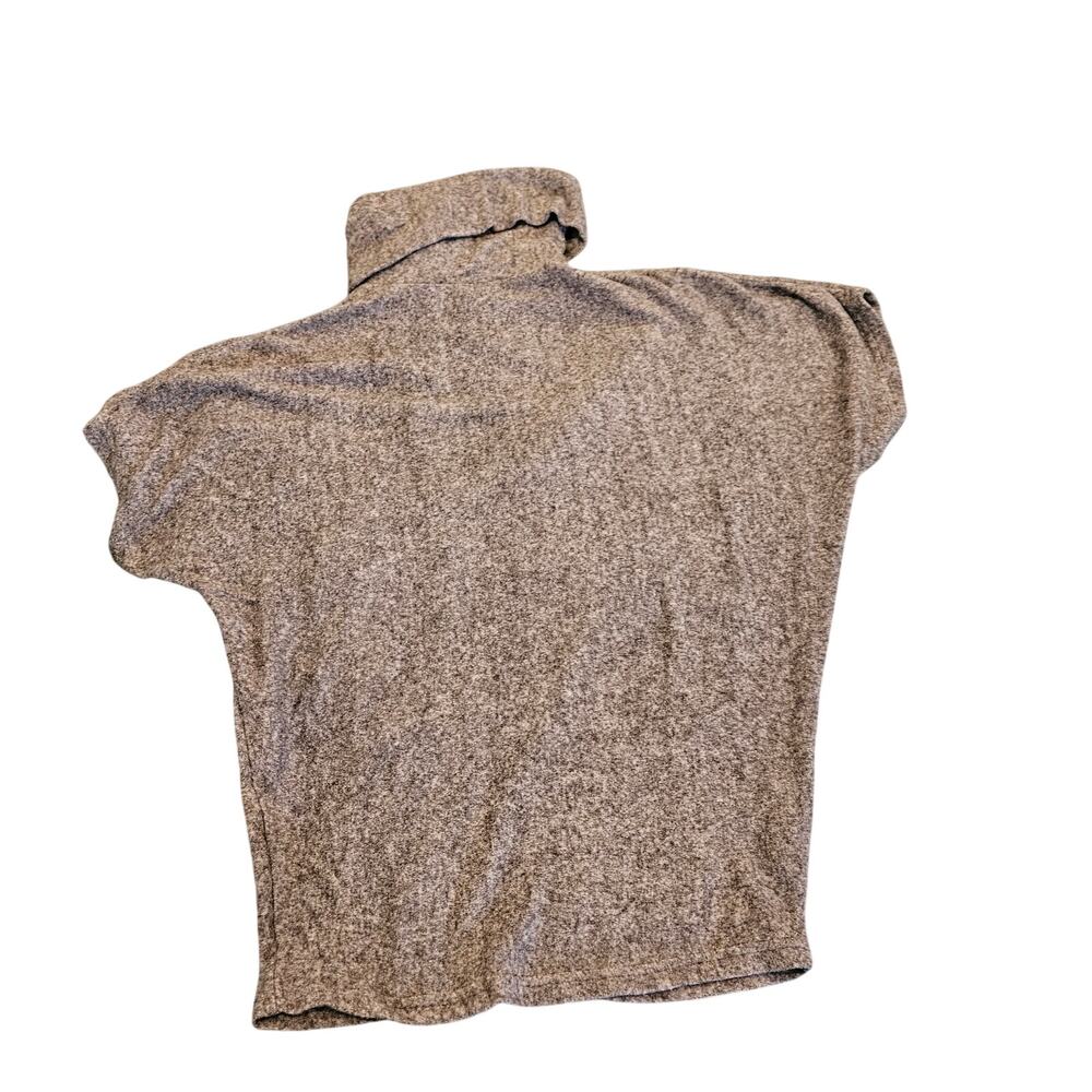 Y.A.S. XS Gray Marled Turtleneck Dolman Sleeve Knit Top